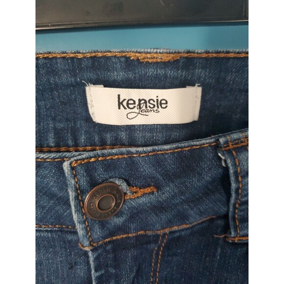 Womens Cropped Jeans Sz 2 Frayed Hem Mid Ris Kensie Jeans 26" Waist - Picture 3 of 16